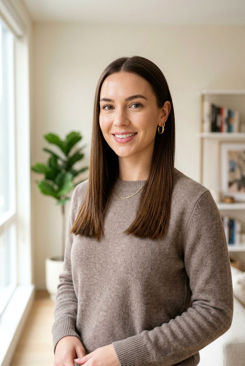 Long Blunt Cut Tucked Behind Ears - 20 long blunt haircut for straight hair - 20 long blunt haircut for straight hair