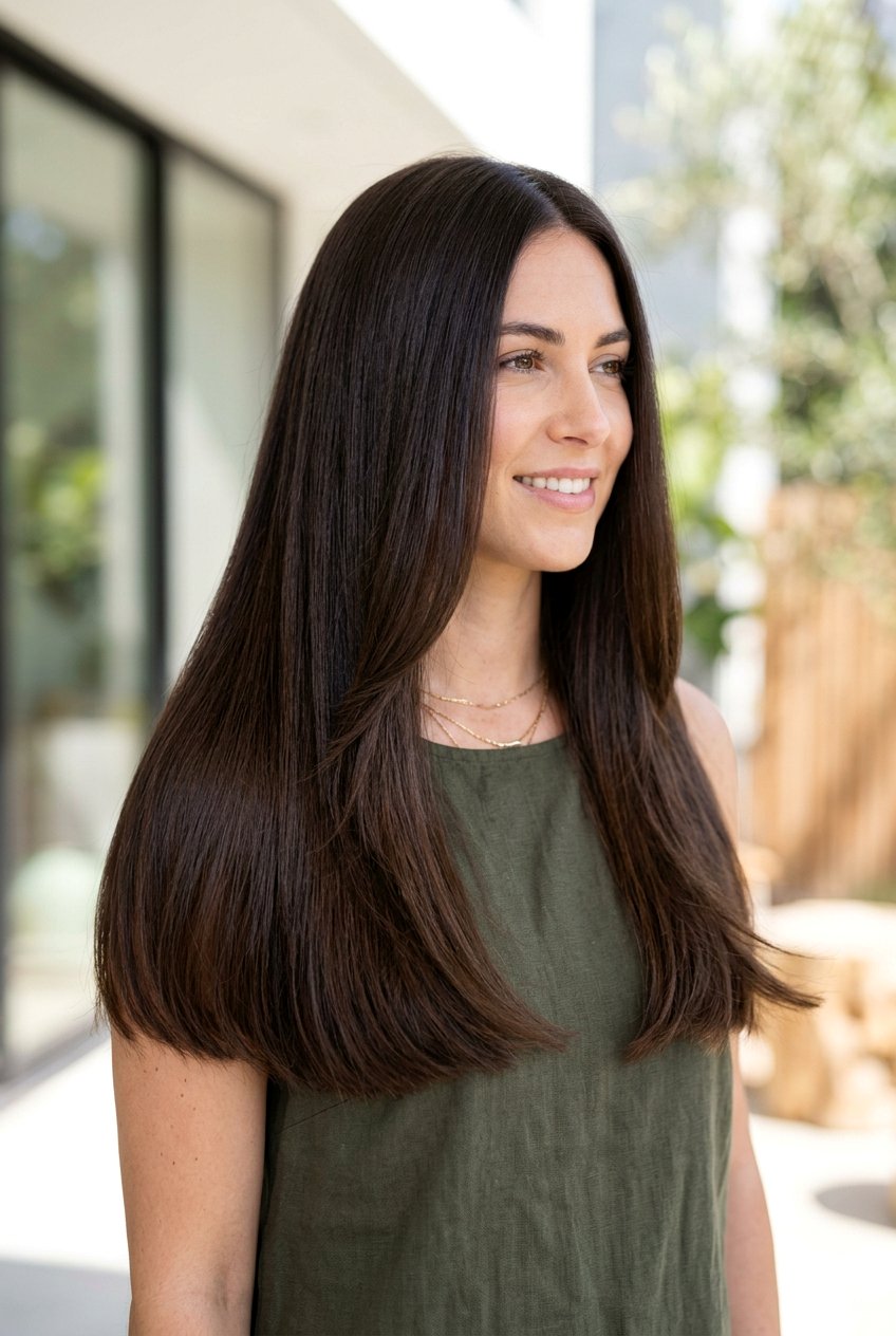 Long Blunt Cut With Subtle Layers - 20 blunt cut long hair - 20 blunt cut long hair