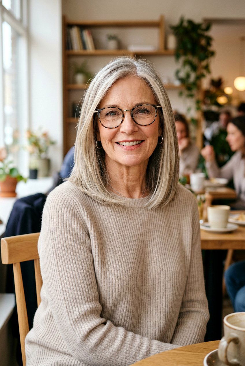 Long Bob For Women Over 60 With Glasses - 20 long bob for women over 60 - 20 long bob for women over 60