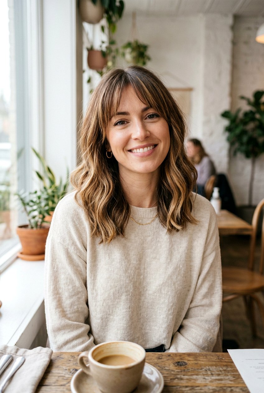 Long Bob With Bangs And Balayage - 20 long bob with bangs - 20 long bob with bangs