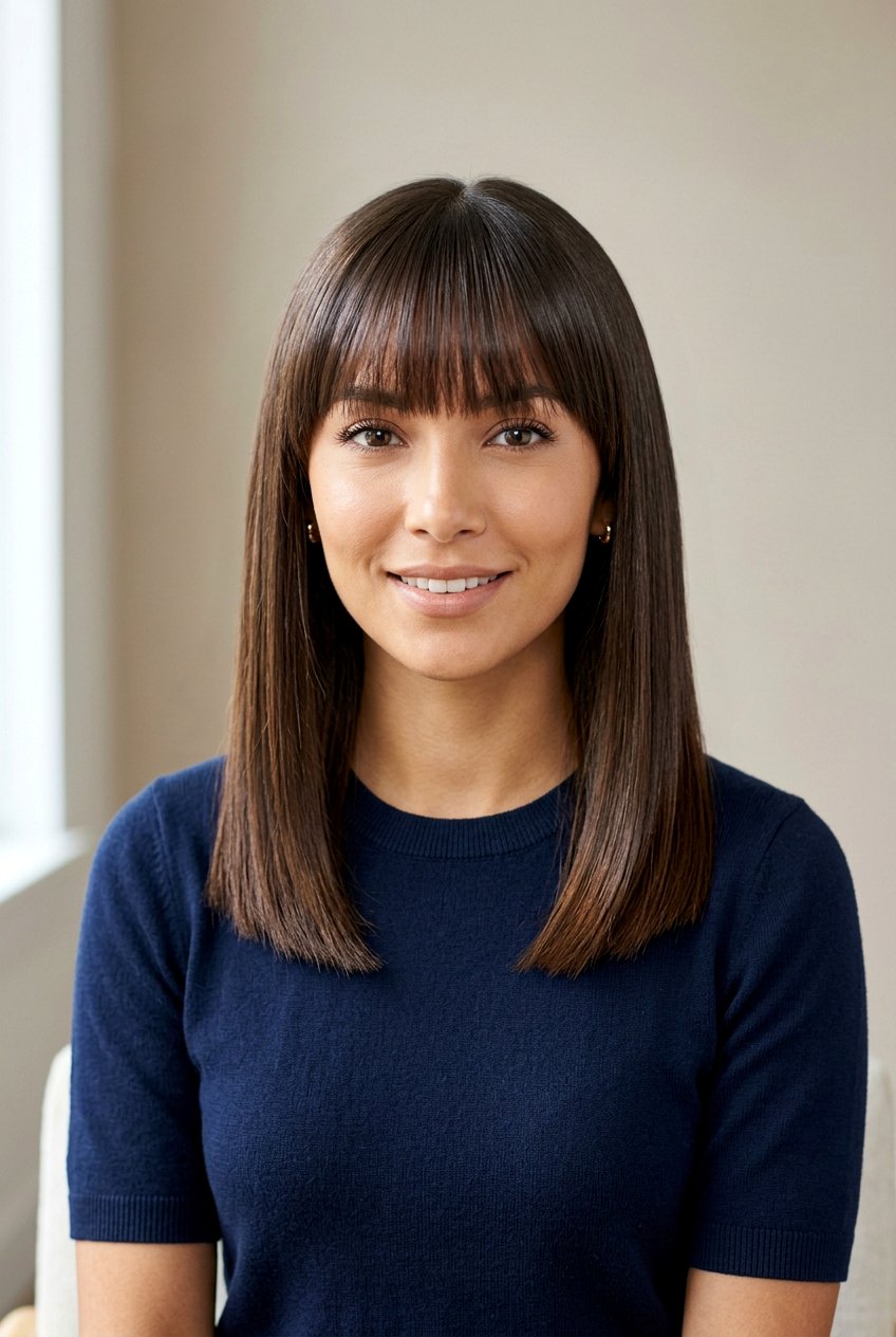 Long Bob With Bangs For Straight Hair - 20 long bob with bangs - 20 long bob with bangs