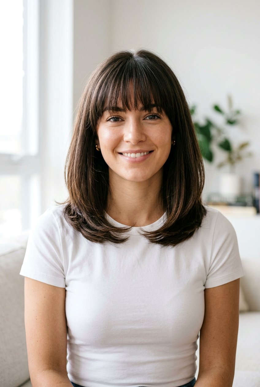 Long Bob With Bangs For Thick Hair - 20 long bob with bangs - 20 long bob with bangs