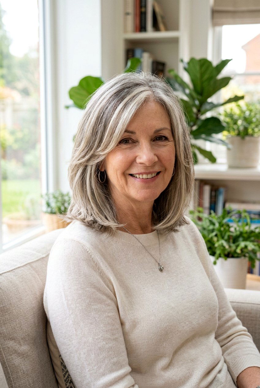 20 Elegant Long Bob for Women Over 60: Chic Styles to Try