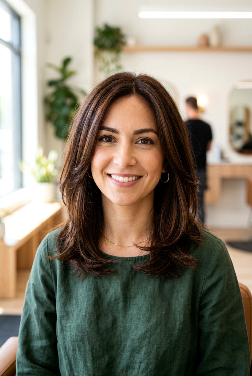 Long Bob With Layers - 20 haircuts for oval face shape - 20 haircuts for oval face shape