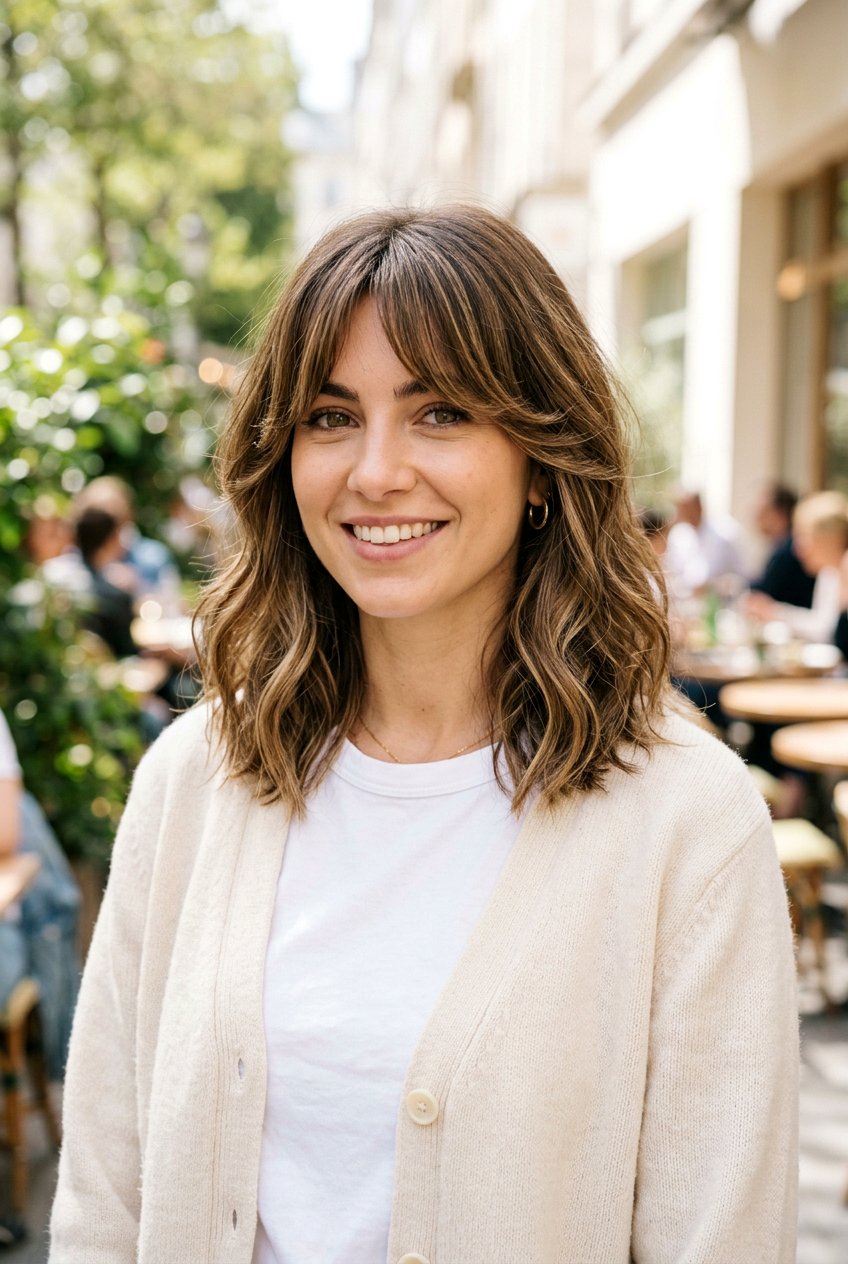 Long Bob With Layers And Curtain Bangs - 20 long bob with layers - 20 long bob with layers