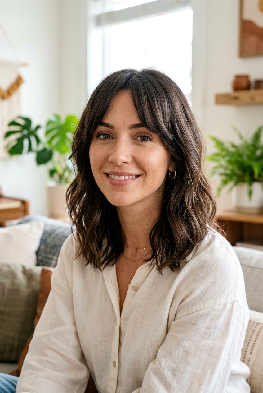 Long Bob With Long Curtain Bangs - 20 long bob with curtain bangs - 20 long bob with curtain bangs