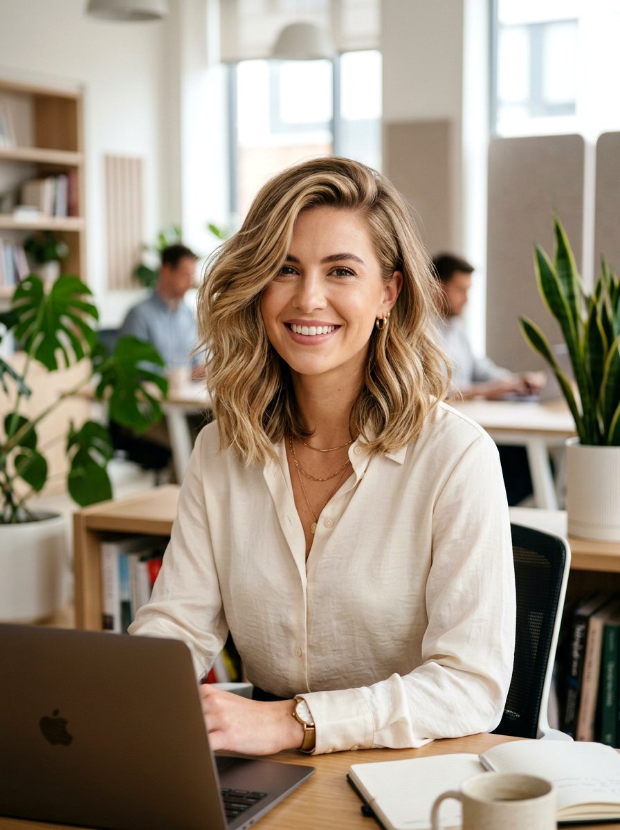 Long Bob With Side Part - 20 haircut for 2c wavy hair - 20 haircut for 2c wavy hair