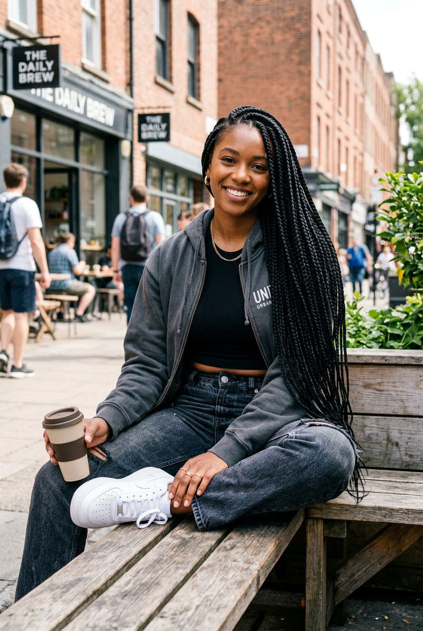 Long Box Braids - 20 black women mature hairstyle ideas - 20 black women mature hairstyle ideas