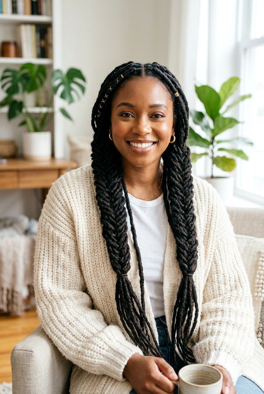 Long Braided Locs - 20 long loc styles for women - 20 long loc styles for women