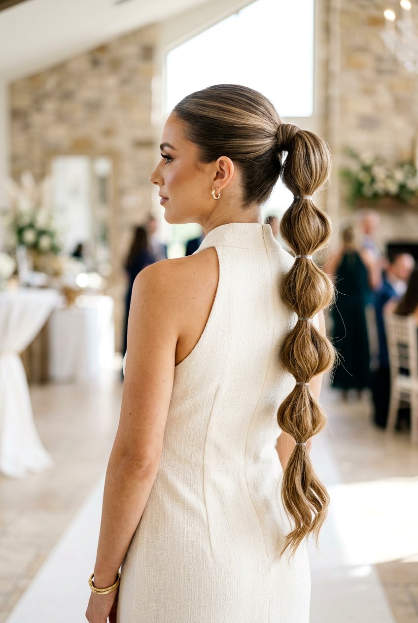 Long Bubble Ponytail With Hair Extensions - 20 bubble ponytail for long hair - 20 bubble ponytail for long hair