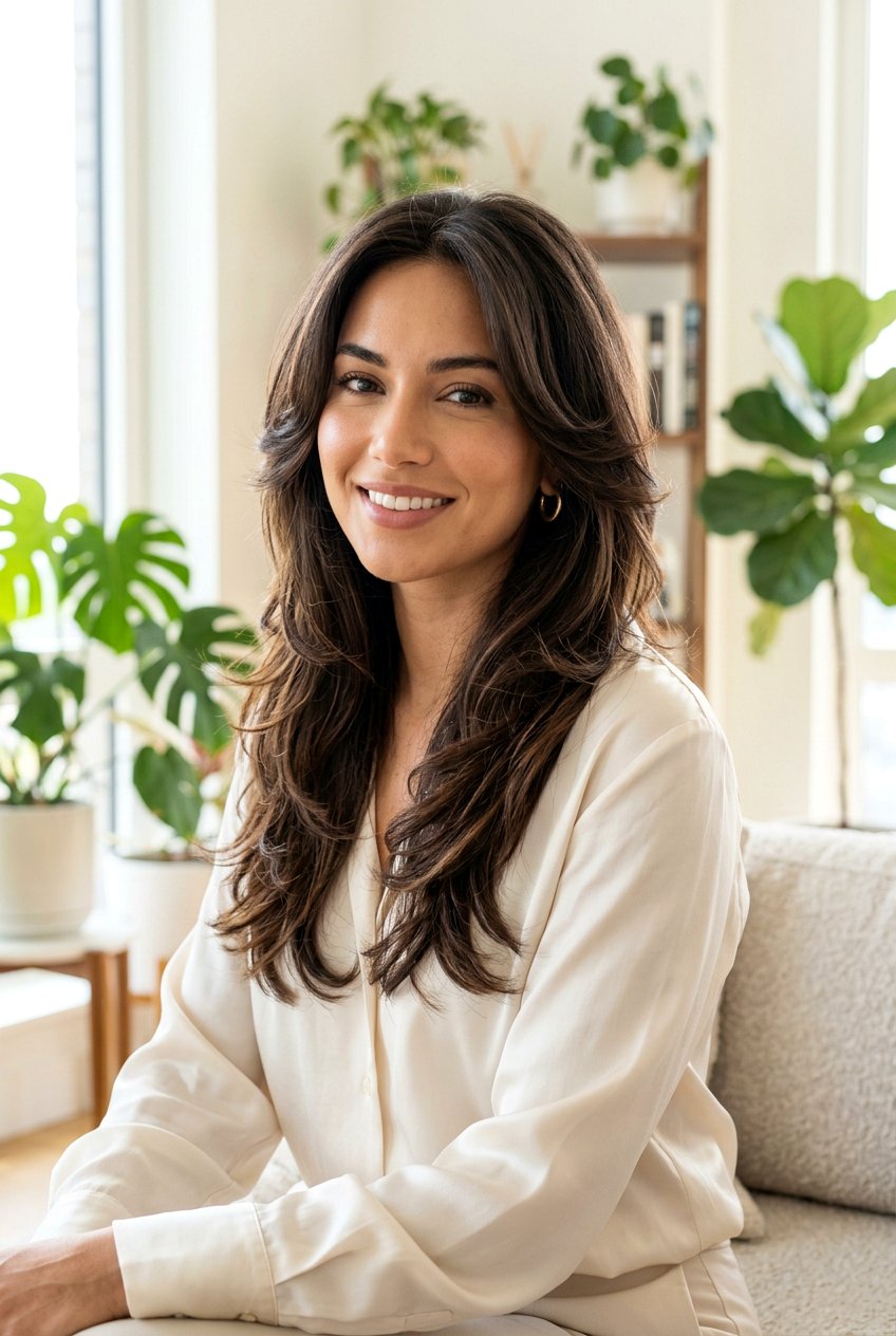 Long Butterfly Haircut With Face Framing Layers - 20 polished butterfly haircut for long hair - 20 polished butterfly haircut for long hair