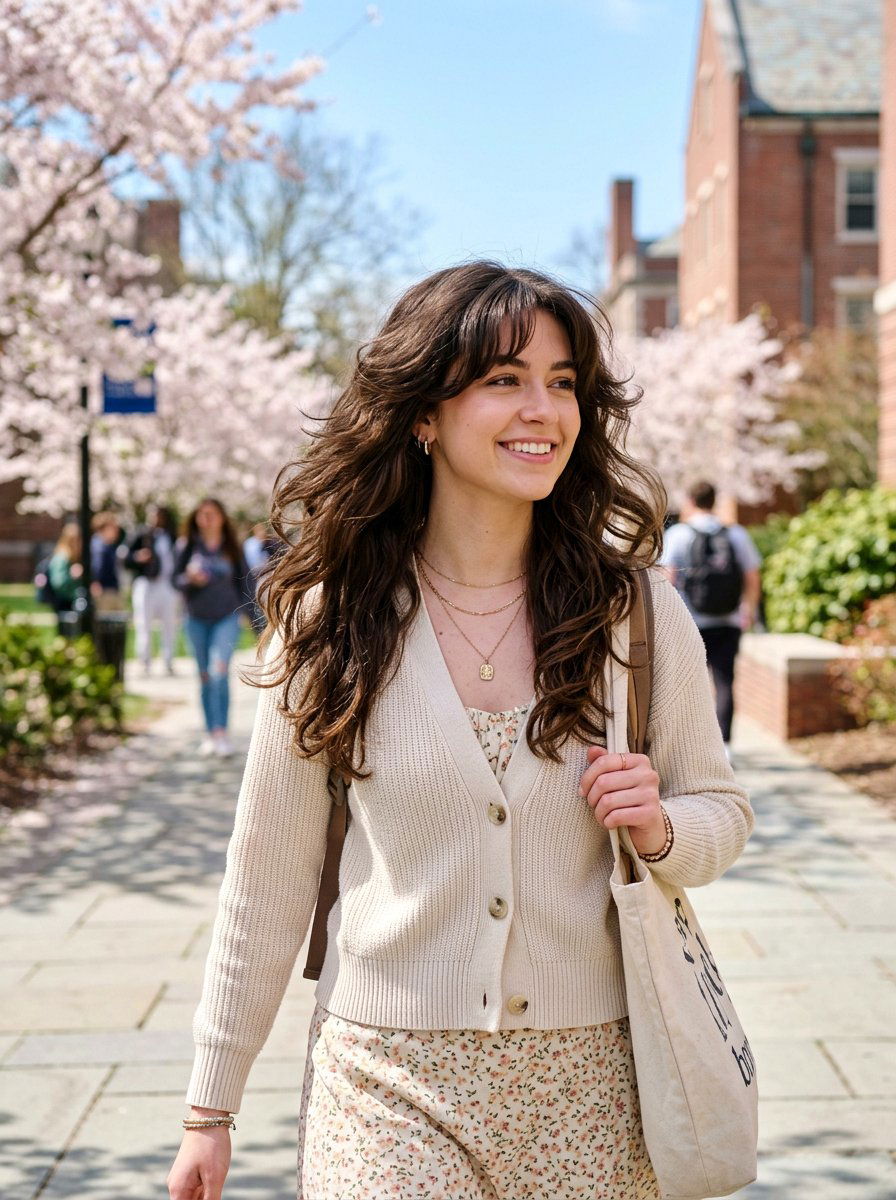 20 Stunning Butterfly Layers Haircut Ideas for College Girls