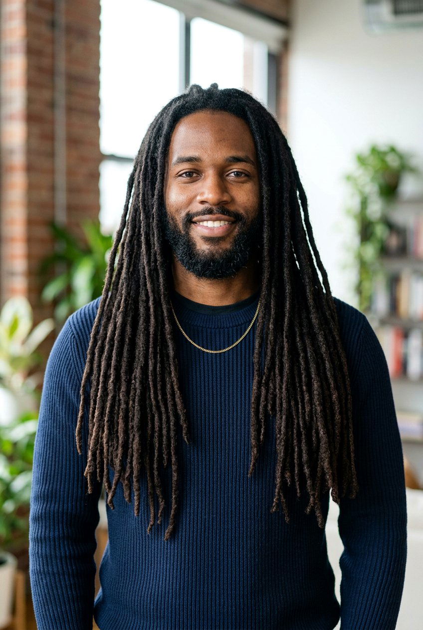 Long Classic Dreadlocks - 20 dreadlock styles for black men - 20 dreadlock styles for black men