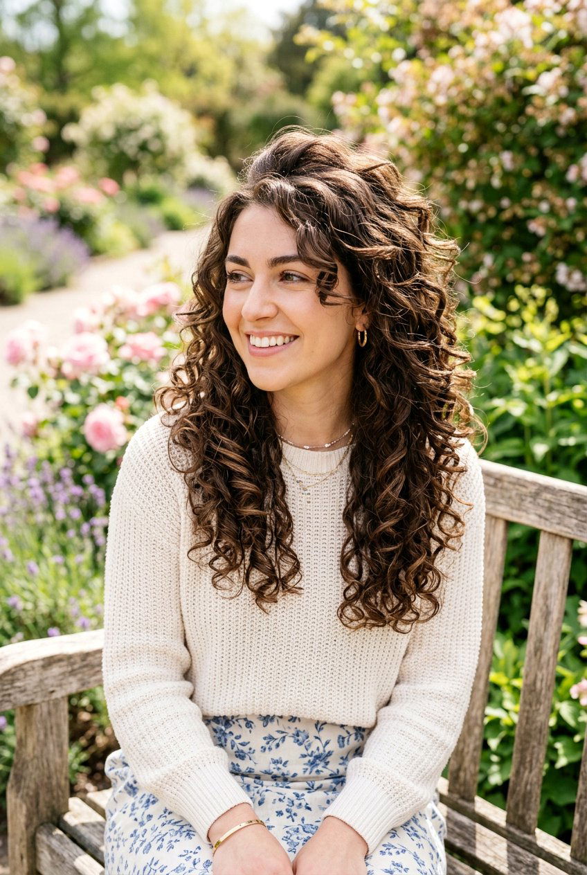 Long Curly Butterfly Layers - 20 curly butterfly layers for long hair - 20 curly butterfly layers for long hair