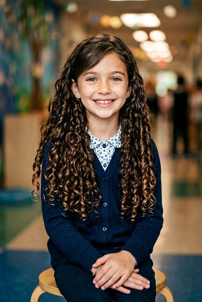 Long Curly Hair For Picture Day - 20 school picture day curls - 20 school picture day curls