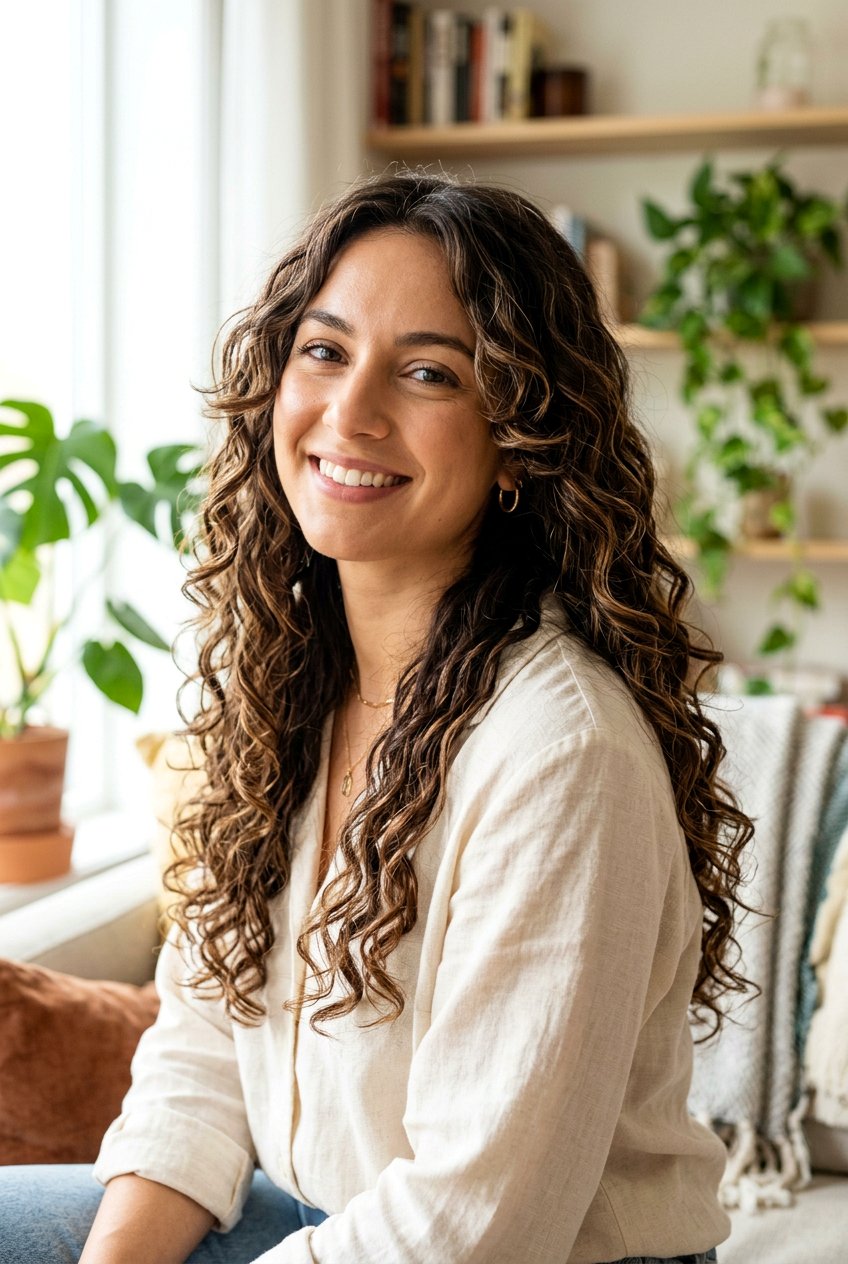 Long Curly Hair With Face Framing Layers - 20 curly layers for long hair women - 20 curly layers for long hair women