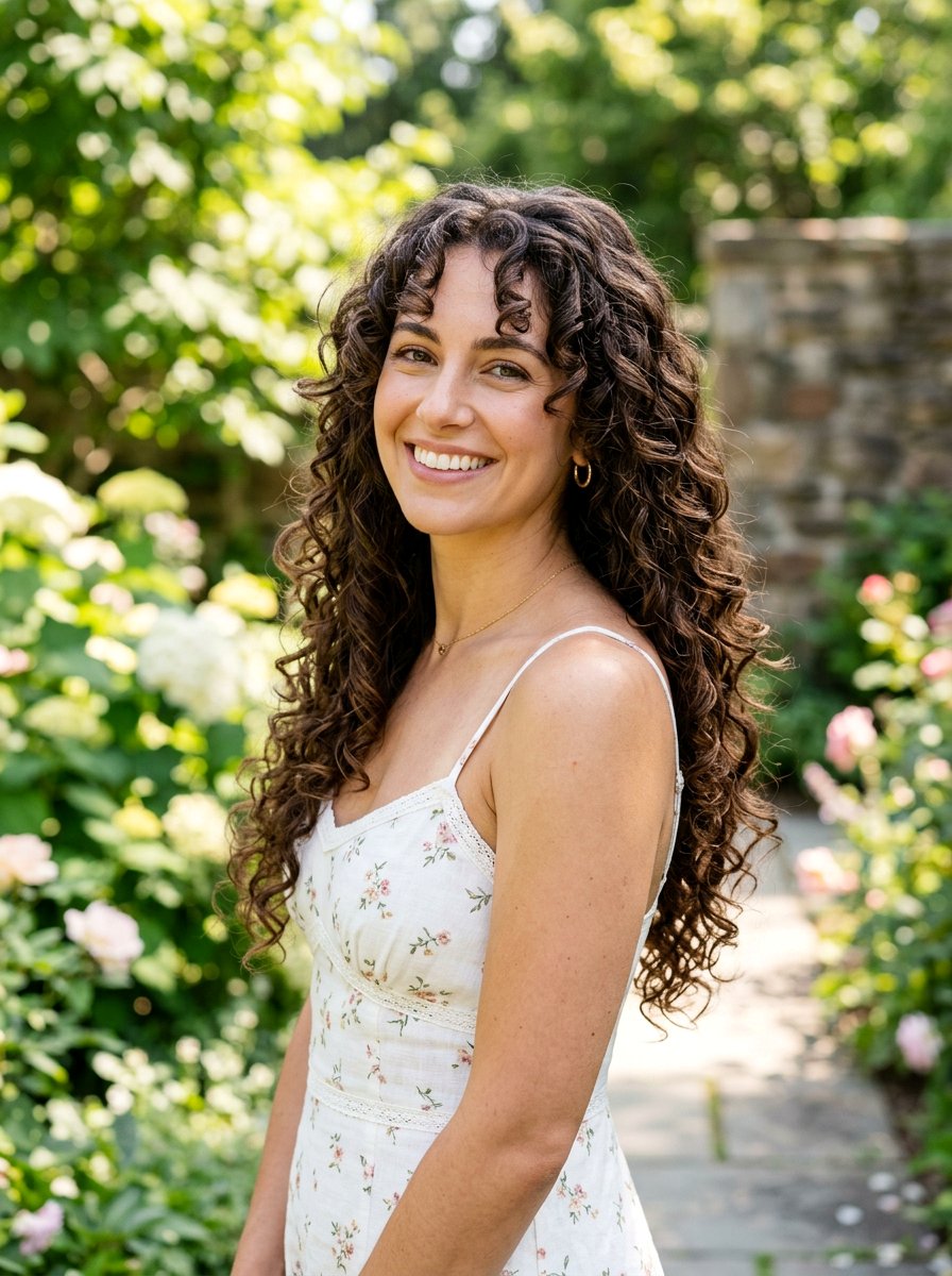 Long Curly Haircut With Face Framing - 20 curly haircut ideas for women - 20 curly haircut ideas for women