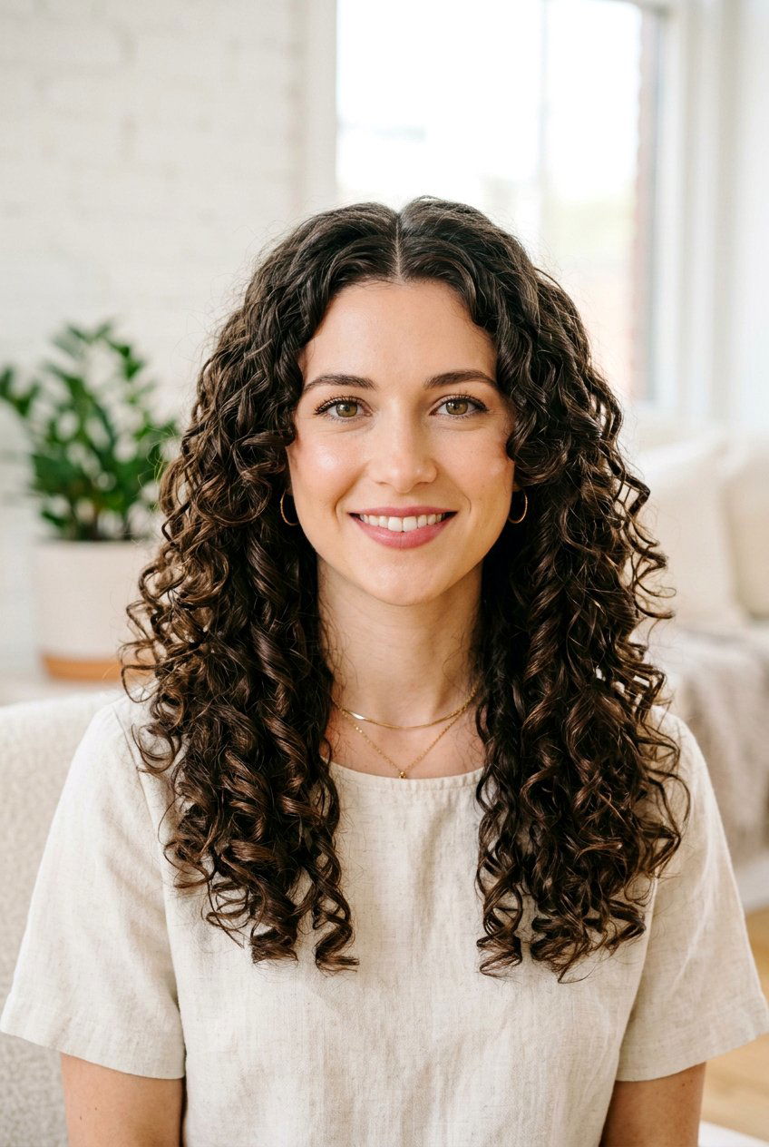 Long Curly Haircut With Middle Part - 20 long haircut for naturally curly hair - 20 long haircut for naturally curly hair