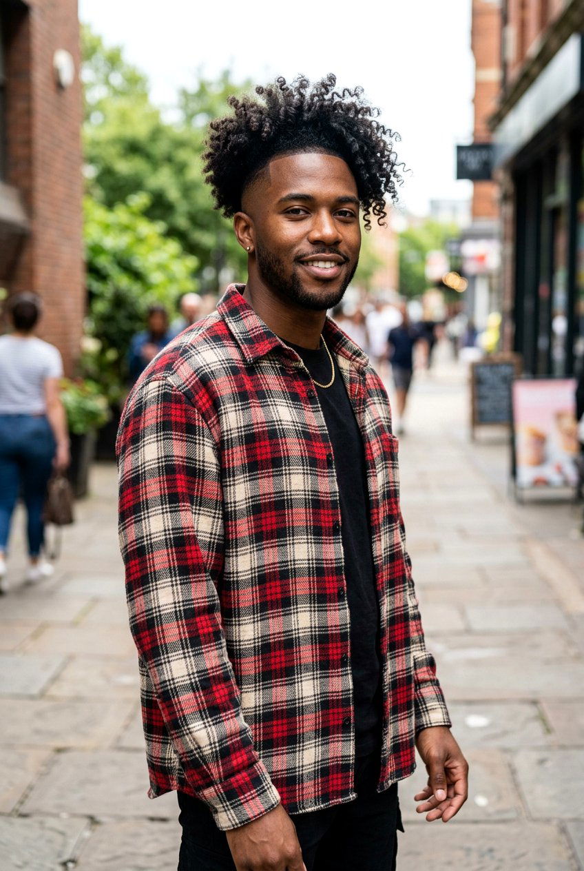 Long Curly High Top Fade - 20 curly high top fade haircut - 20 curly high top fade haircut