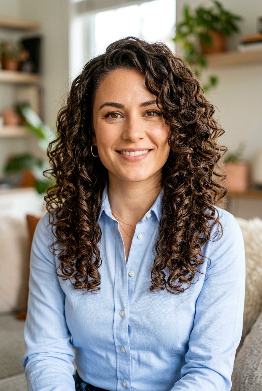 Long Curly Layered Haircut For Square Face - 20 long haircut for naturally curly hair - 20 long haircut for naturally curly hair