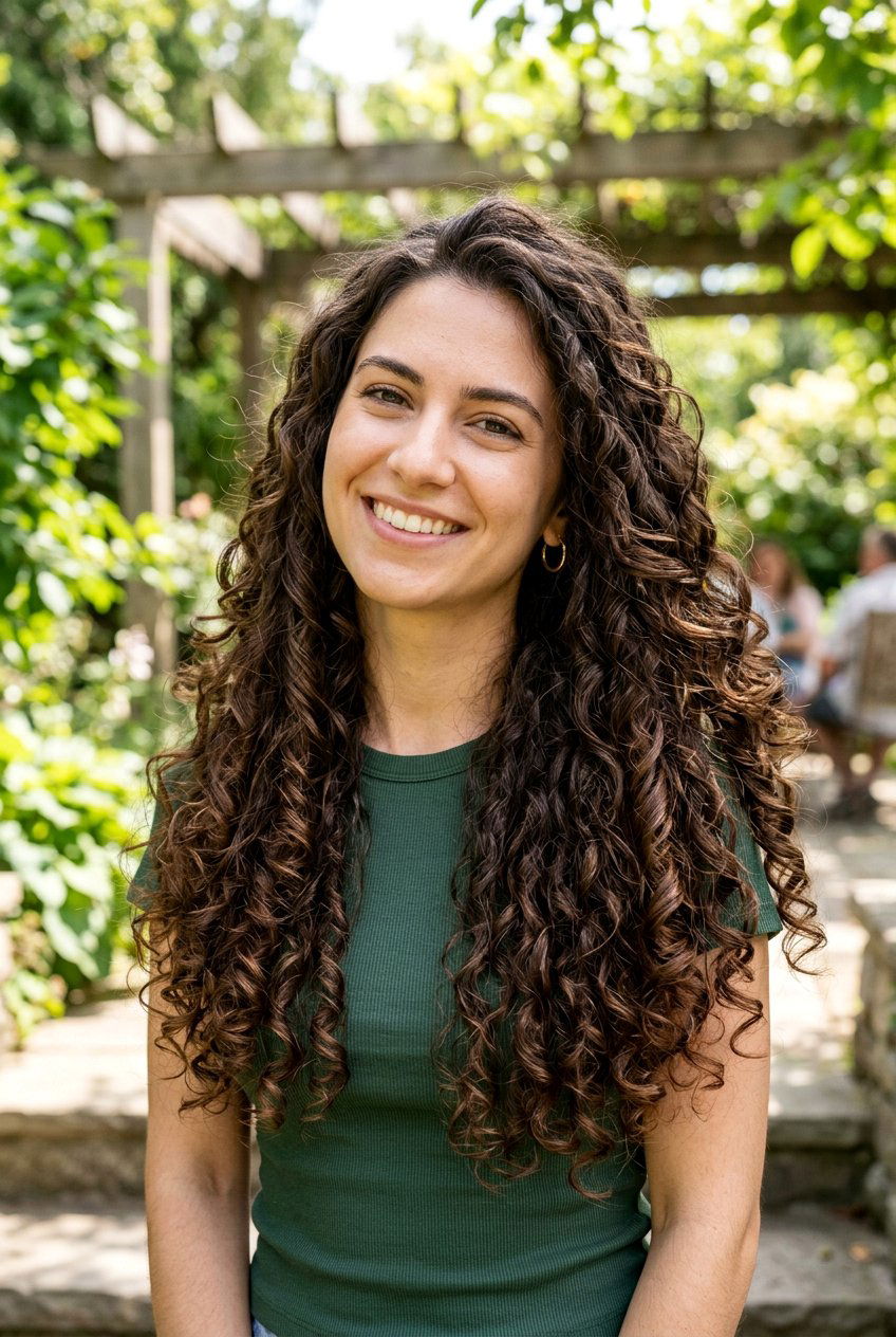 Long Curly Layers - 20 low maintenance haircuts for curly hair - 20 low maintenance haircuts for curly hair