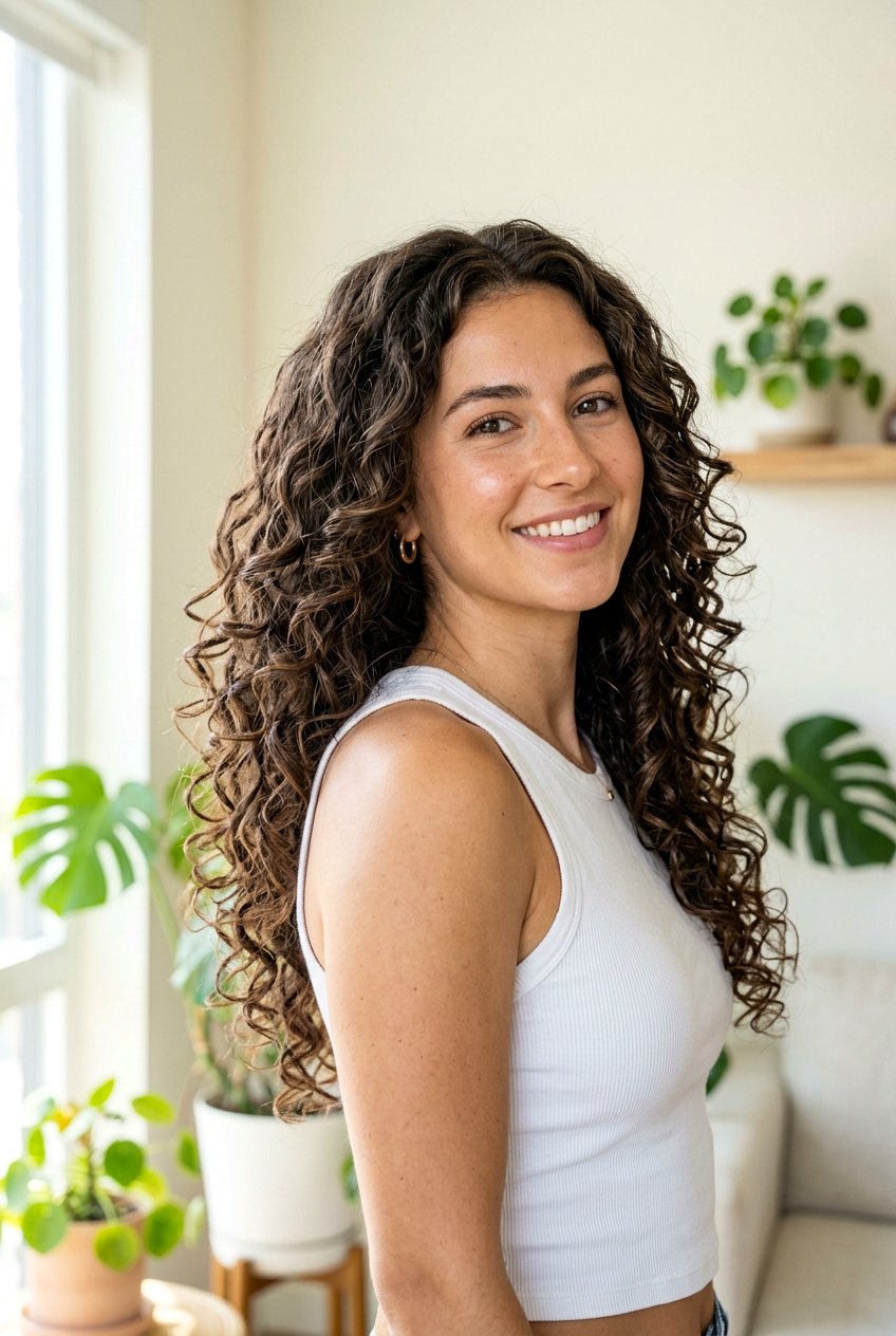 Long Curly Layers - 20 low maintenance haircut for curly thick hair - 20 low maintenance haircut for curly thick hair