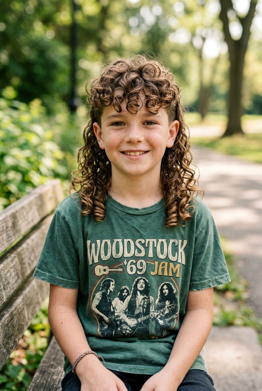 Long Curly Mullet - 20 curly mullet haircut for boys - 20 curly mullet haircut for boys