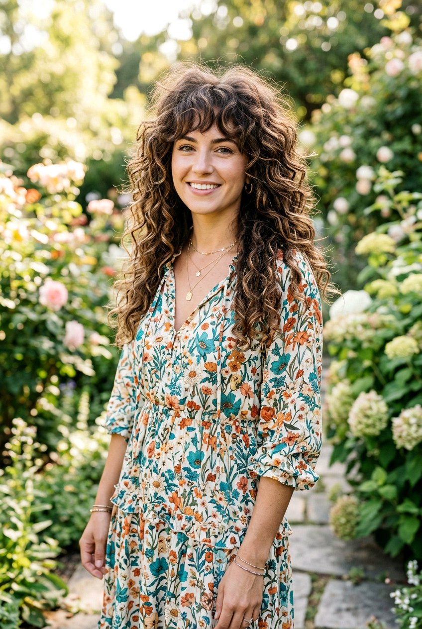Long Curly Shag Haircut With Layers - 20 long curly layers haircut - 20 long curly layers haircut