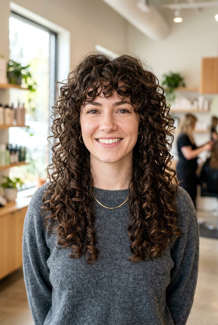 Long Curly Shag Haircut - 20 healthy looking haircut for long hair - 20 healthy looking haircut for long hair