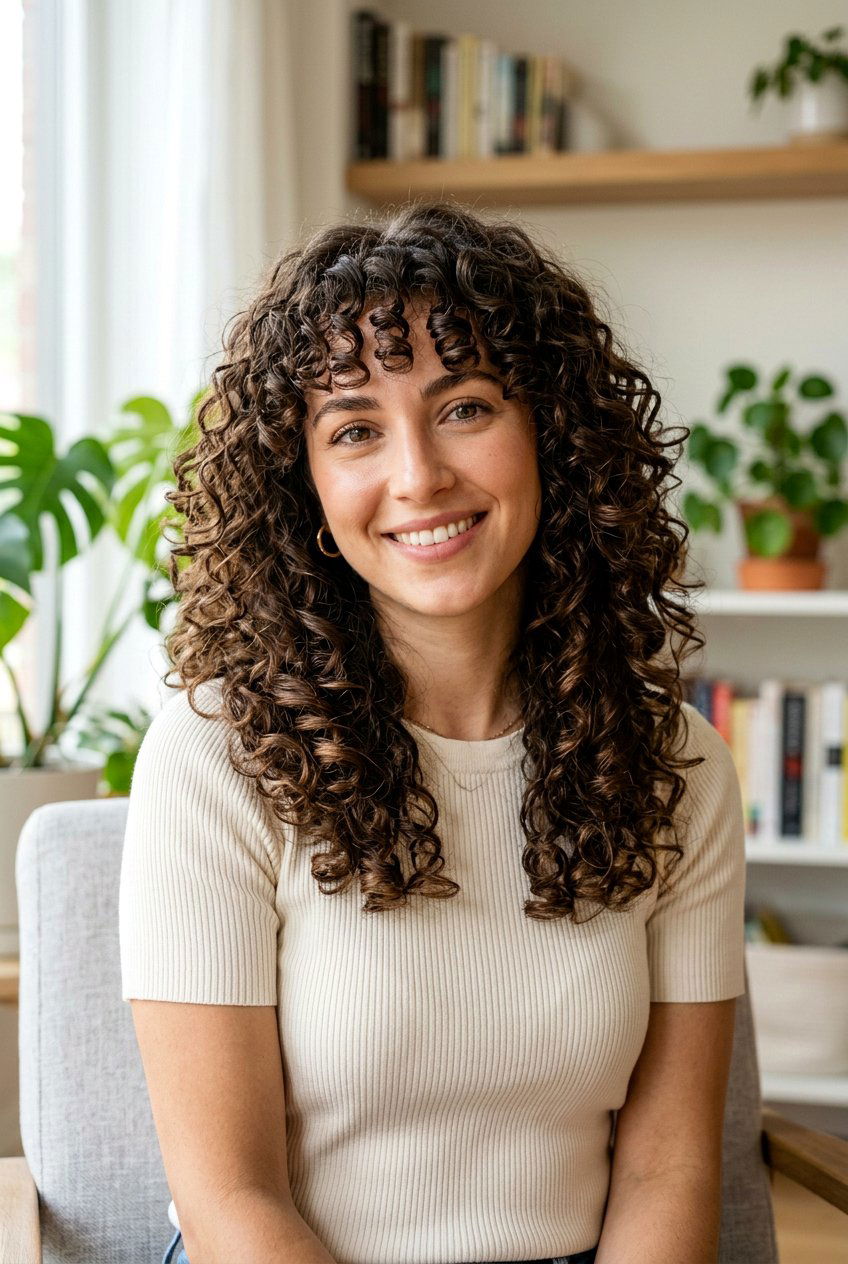 20 Gorgeous Long Curly Shag With Bangs Ideas to Try Now