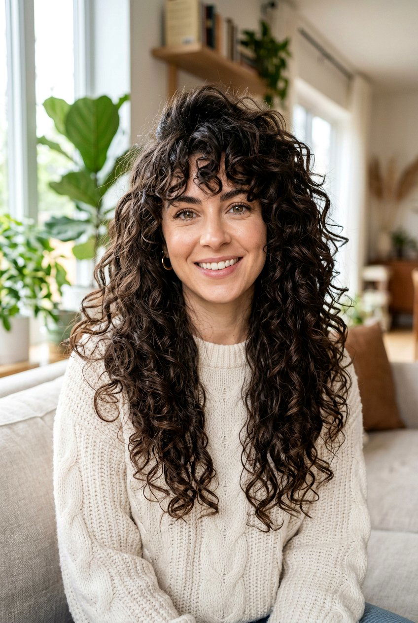 Long Curly Shag - 20 curly shag for mature curly hair - 20 curly shag for mature curly hair