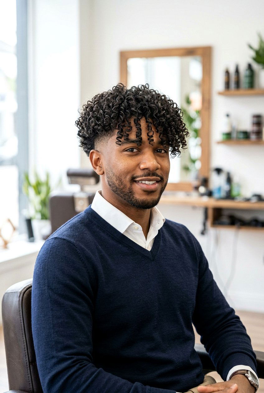 Long Curly Taper - 20 men curly taper for business casual - 20 men curly taper for business casual