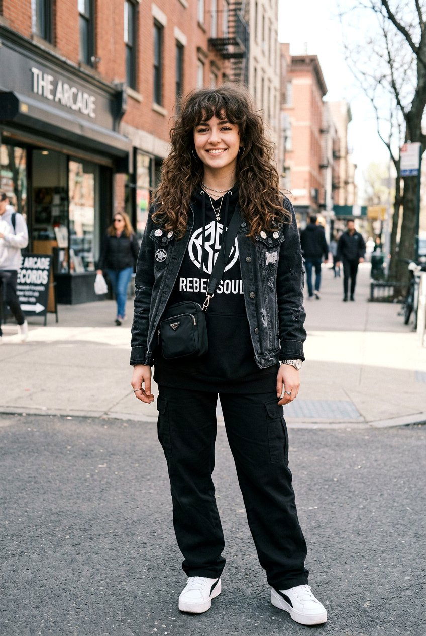 Long Curly Wolf Cut With Bangs - 20 long curly shag with bangs - 20 long curly shag with bangs