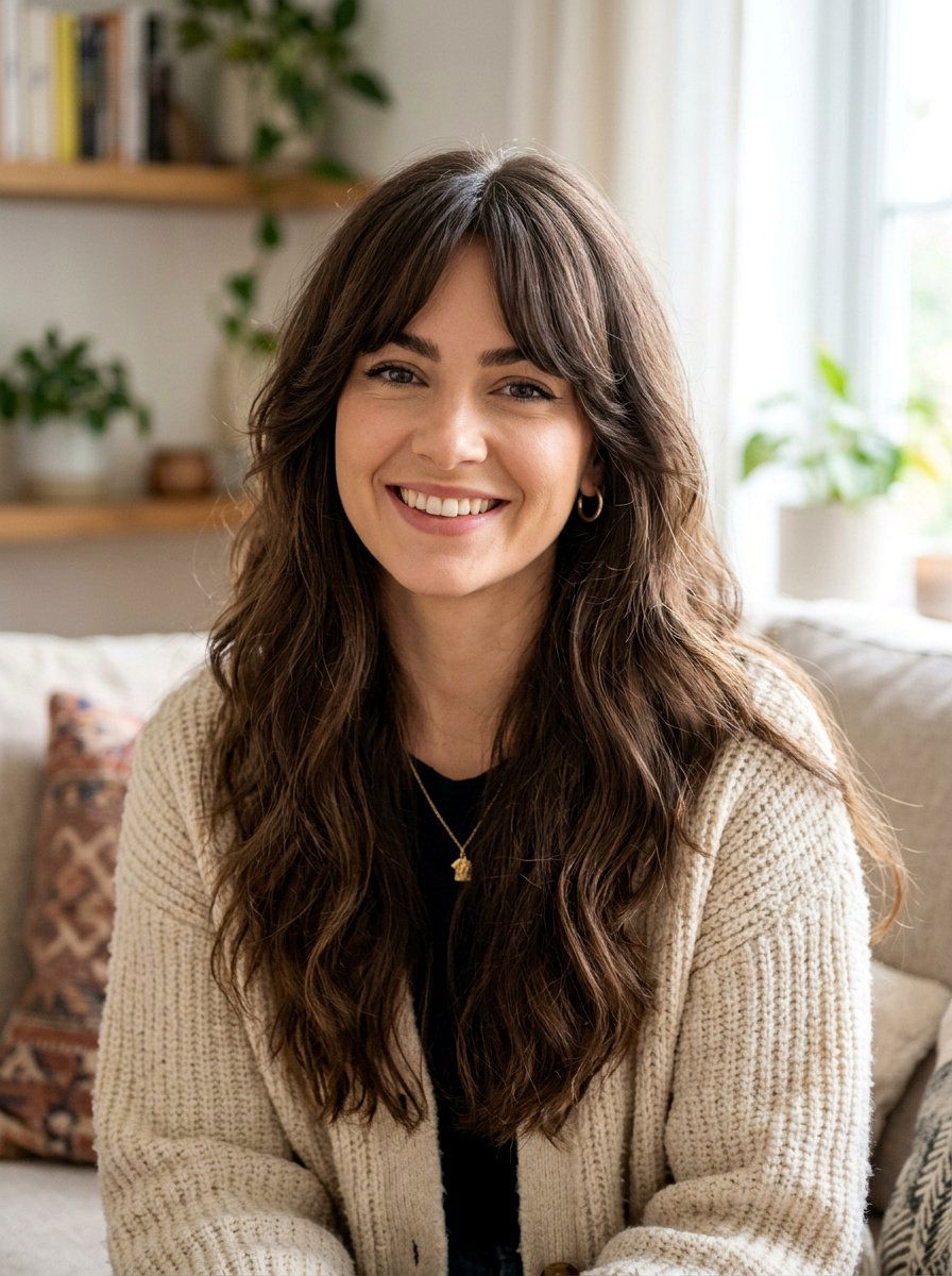 Long Curtain Bangs Haircut For Thick Coarse Hair - 20 polished haircut for thick coarse hair - 20 polished haircut for thick coarse hair