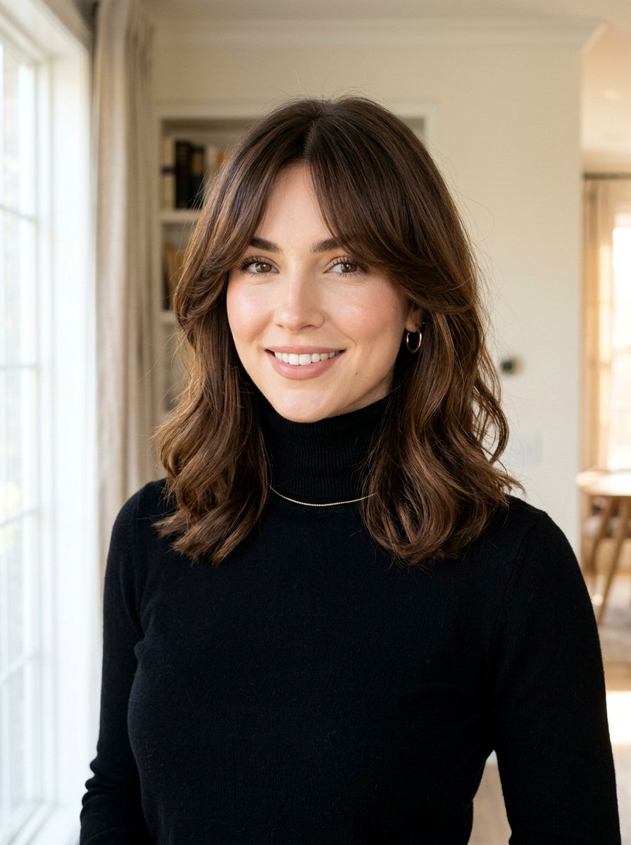 Long Curtain Bangs Quiet Luxury Haircut - 20 quiet luxury haircut ideas - 20 quiet luxury haircut ideas