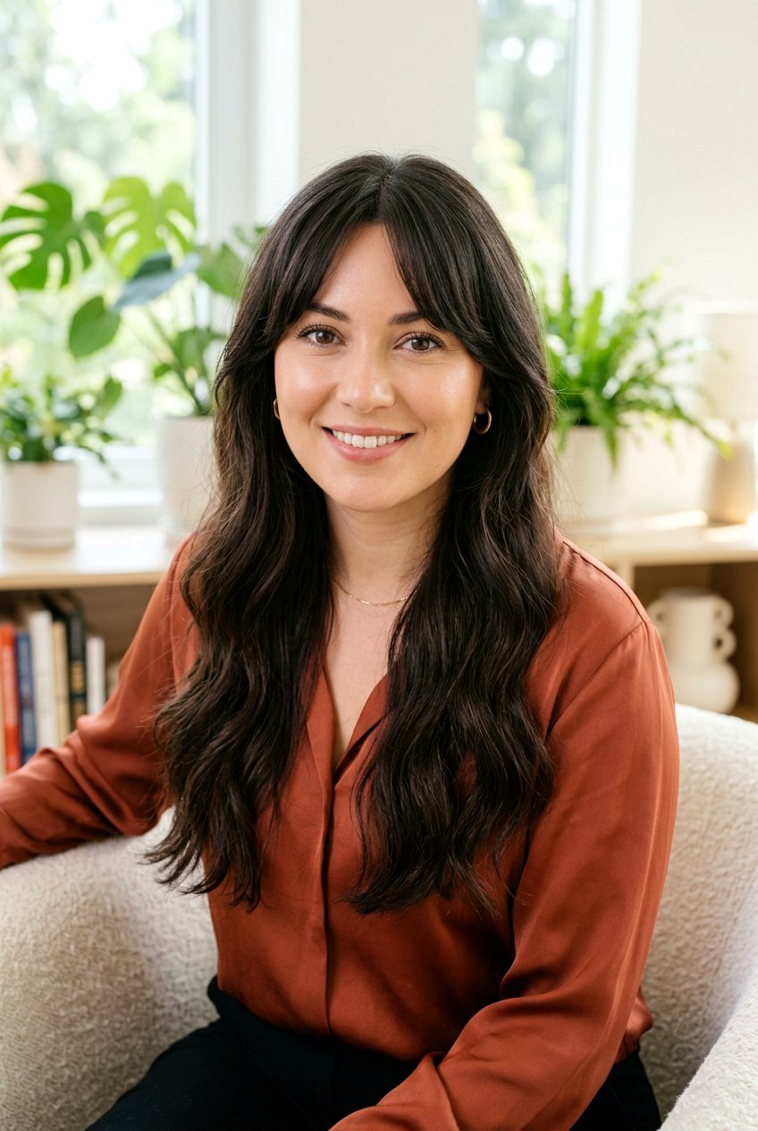 Long Curtain Bangs Round Face - 20 curtain fringe for round face women - 20 curtain fringe for round face women