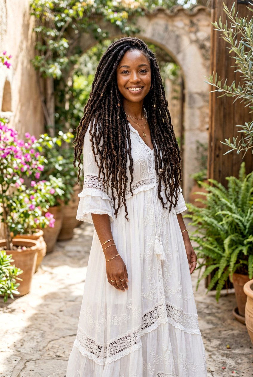 Long Distressed Faux Locs - 20 distressed faux loc styles - 20 distressed faux loc styles