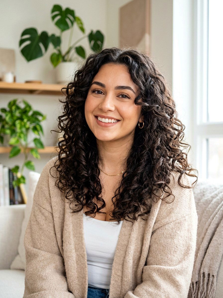 Long Face Framing Curly Layers For Round Face - 20 curly layered haircut for round face women - 20 curly layered haircut for round face women