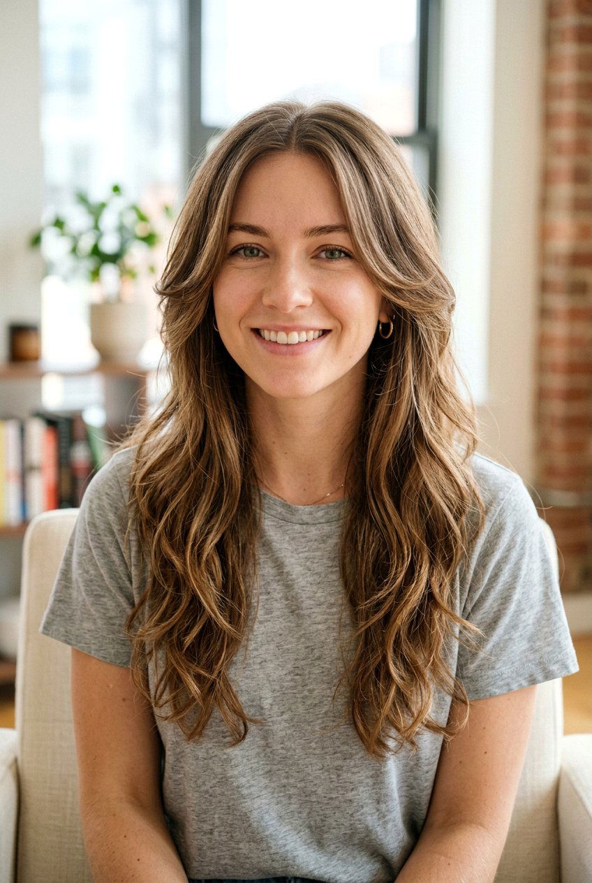 Long Face Framing Haircut With Layered Ends - 20 face framing haircut for long hair - 20 face framing haircut for long hair