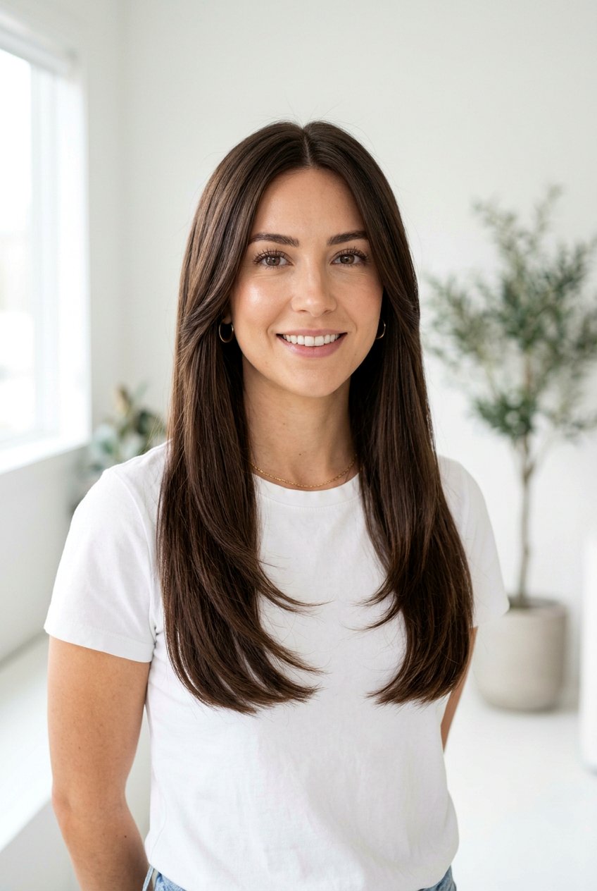 Long Face Framing Haircut With Long Face Layers - 20 face framing haircut for long hair - 20 face framing haircut for long hair