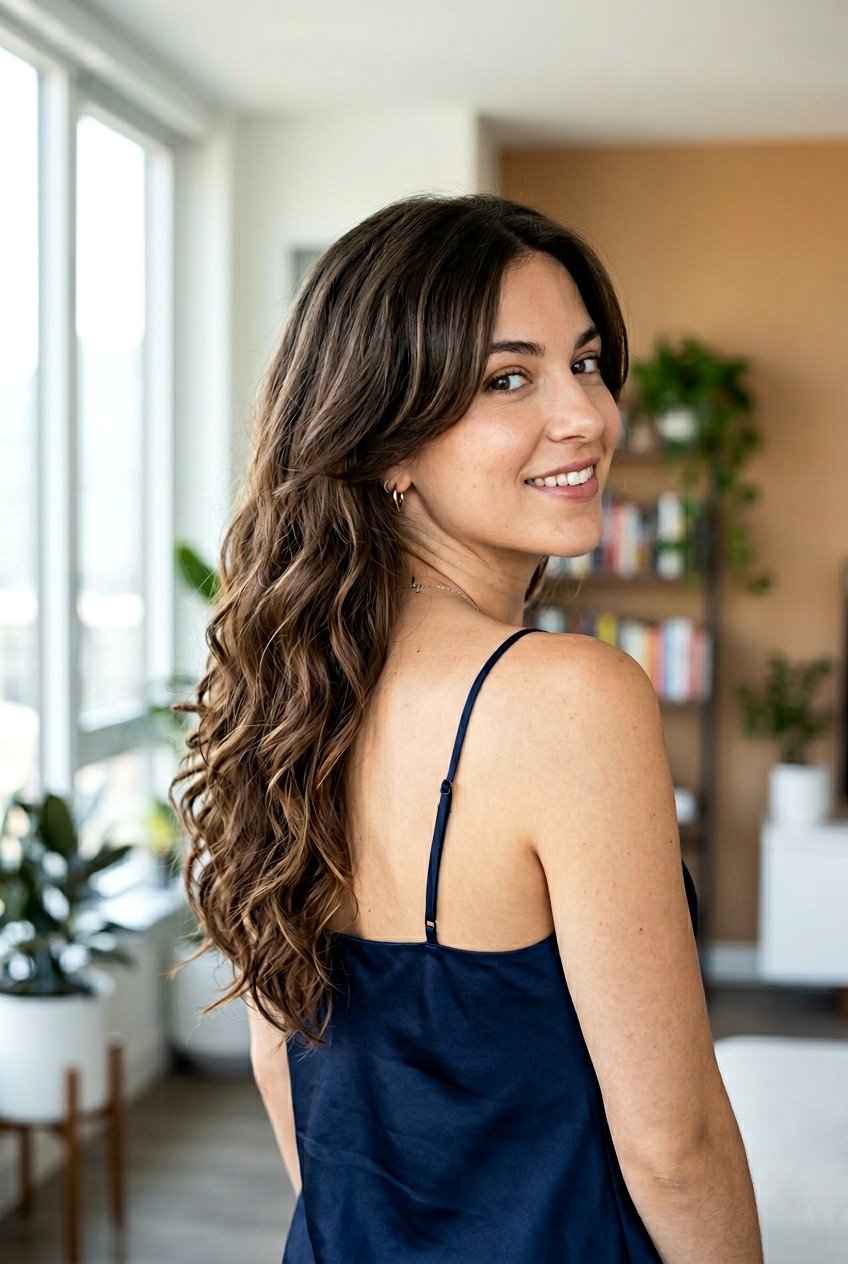 Long Face Framing Haircut With V Shaped Back - 20 face framing haircut for long hair - 20 face framing haircut for long hair