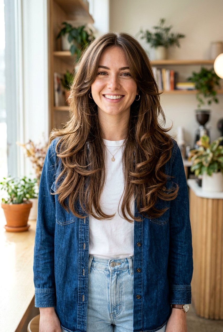 Long Feathered Haircut With 90s Layers - 20 long haircut with feathered ends - 20 long haircut with feathered ends