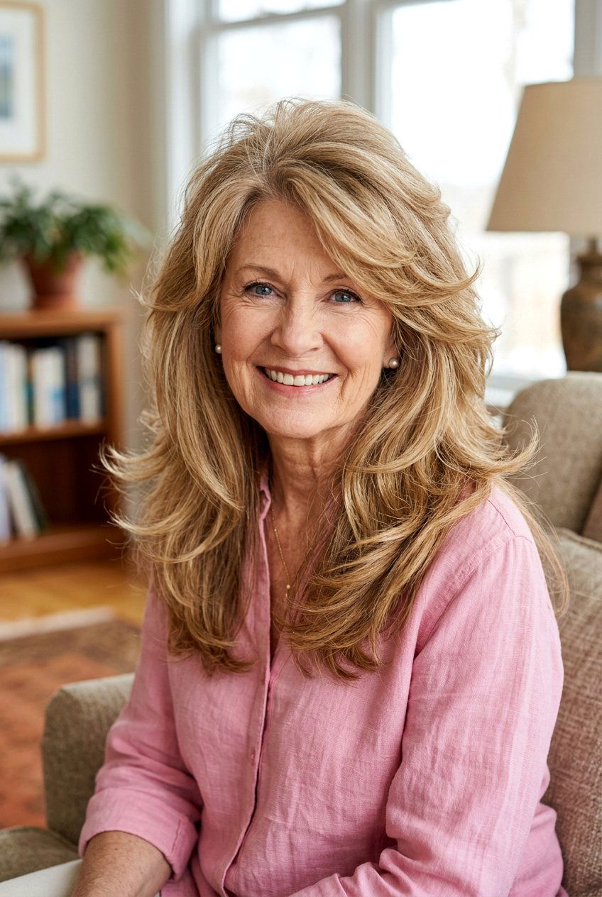 Long Feathered Haircut for Women Over 70 - 20 long haircut for women over 70 - 20 long haircut for women over 70