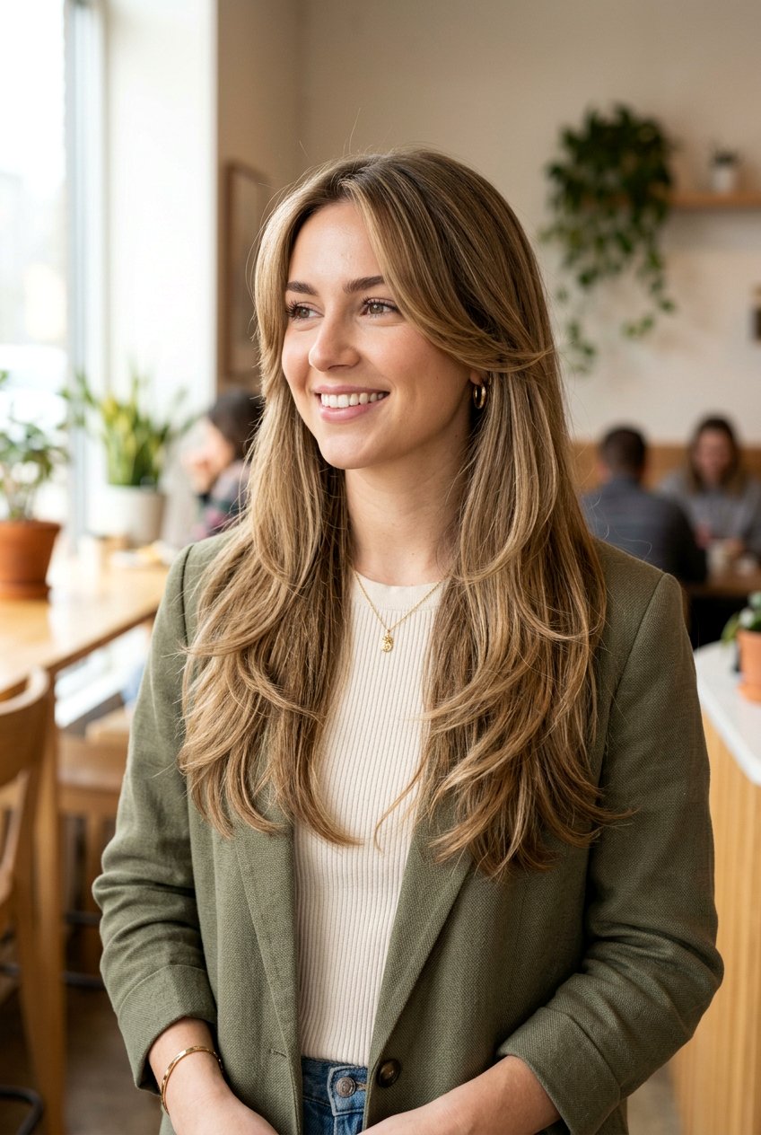 Long Feathered Layers With Face Framing - 20 feathered long layers for thick hair - 20 feathered long layers for thick hair