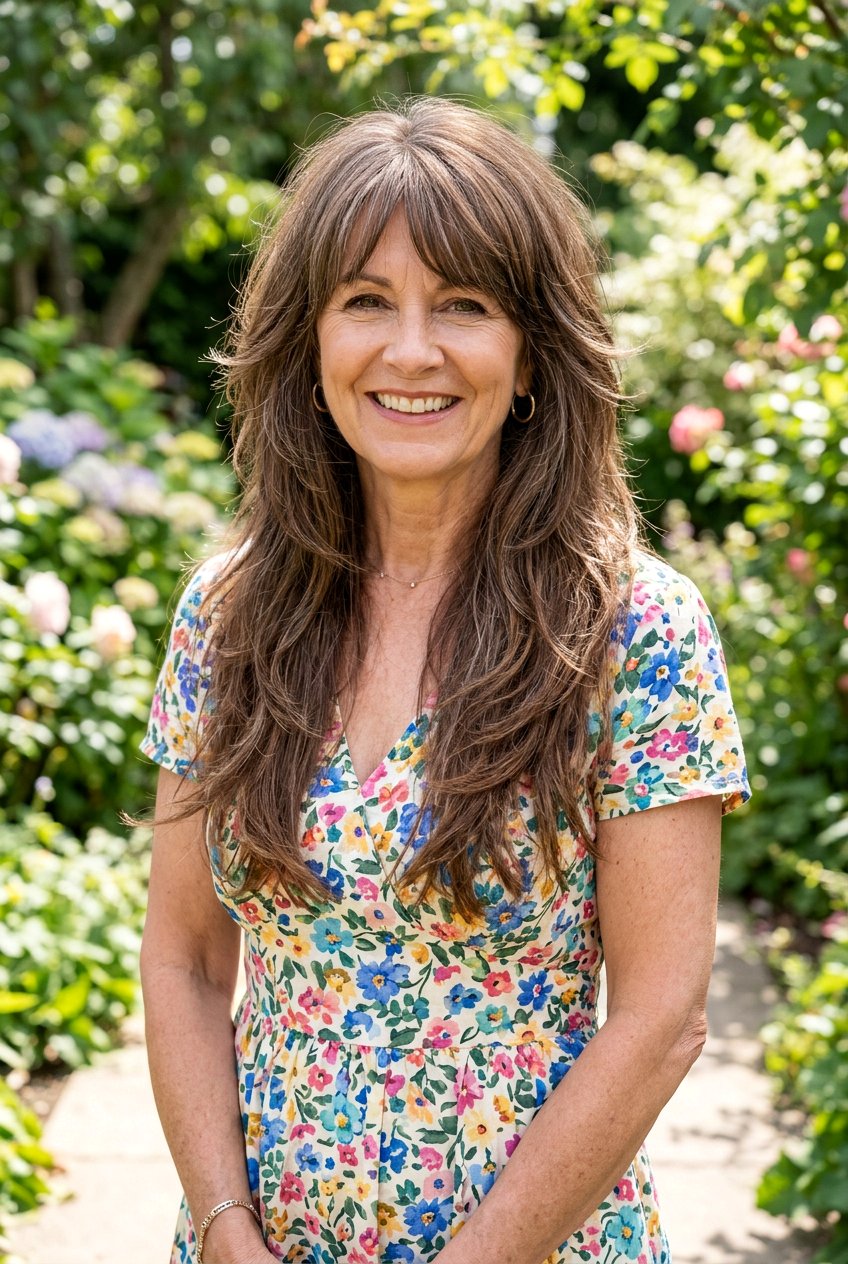 Long Feathered Shag - 20 feathered shag for mature women - 20 feathered shag for mature women