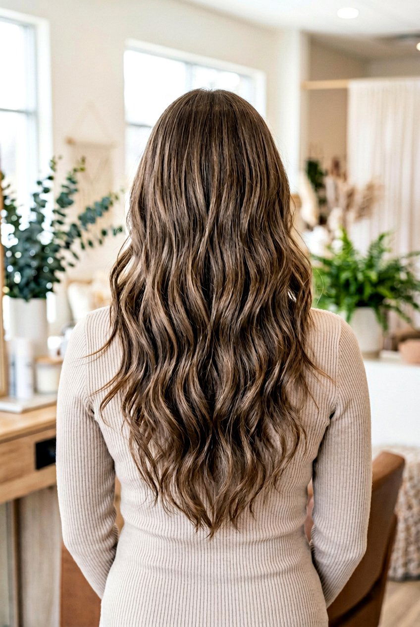 Long Fine Hair With Soft V Shape Layers - 20 long fine hair with soft layers - 20 long fine hair with soft layers