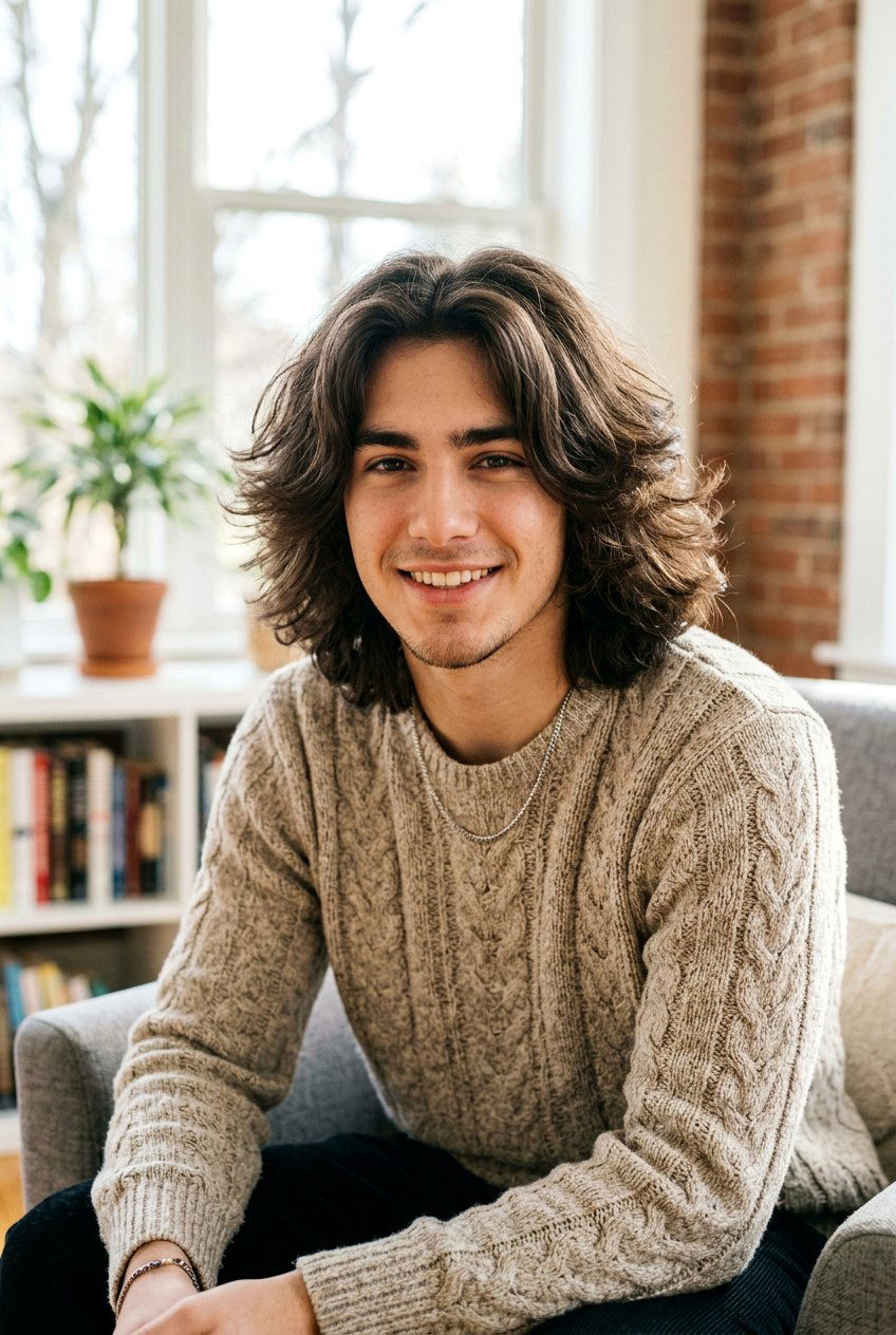 Long Fluffy Middle Part - 20 boys fluffy middle part haircut - 20 boys fluffy middle part haircut