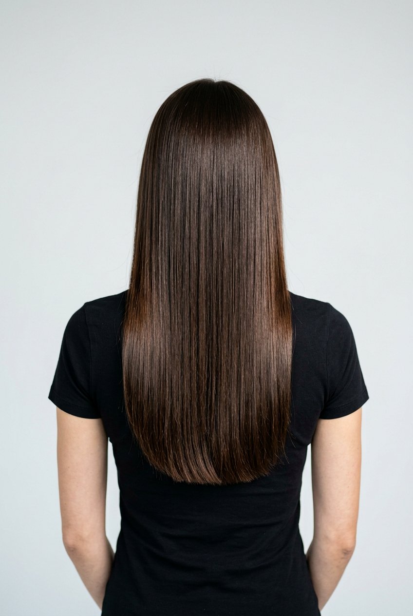 Long Glossy Espresso Brunette Hair - 20 glossy espresso brunette - 20 glossy espresso brunette