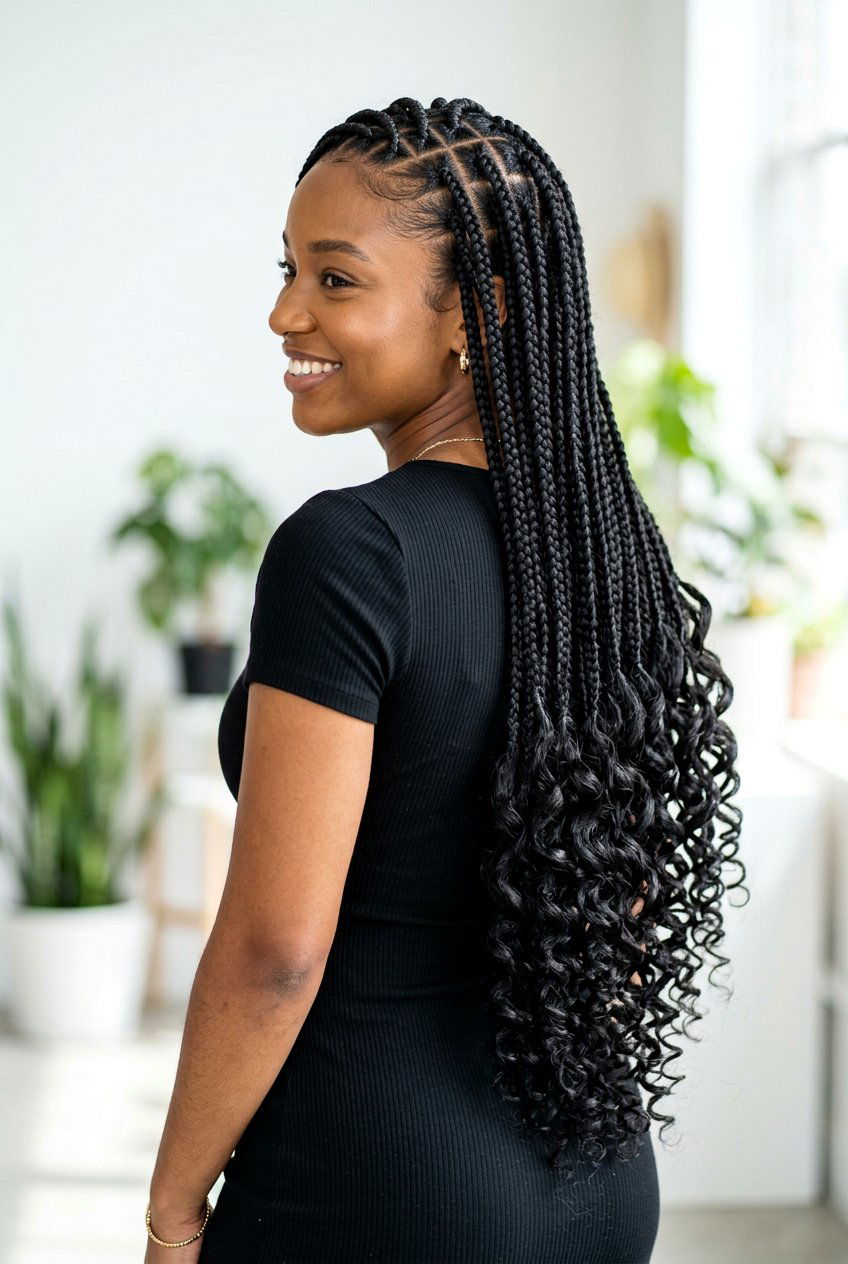 Long Goddess Braids - 20 goddess braids hairstyles - 20 goddess braids hairstyles