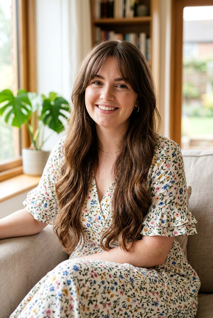 Long Hair Curtain Bangs Round Face - 20 curtain fringe for round face women - 20 curtain fringe for round face women